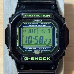 Casio G-Shock GW-M5610B-1 “Zombie” Tough Solar Atomic Square Digital Watch 5610